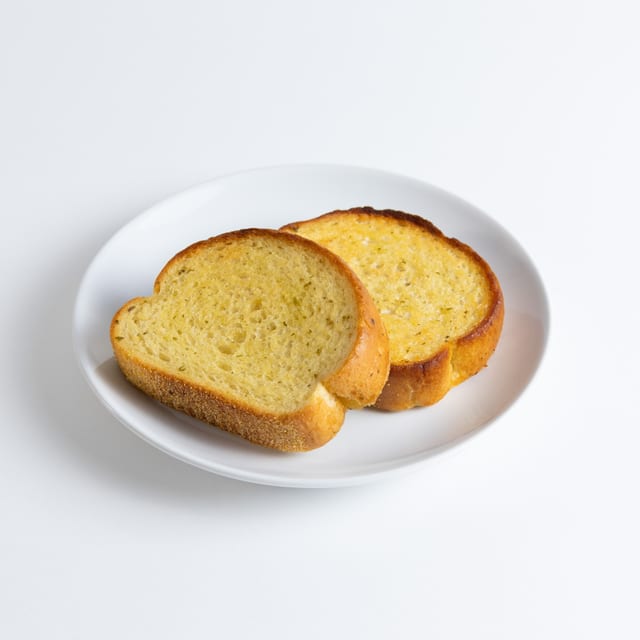 Garlic Bread with Melted Mozzarella.