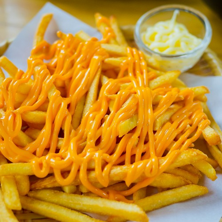 Delicious cheese fries