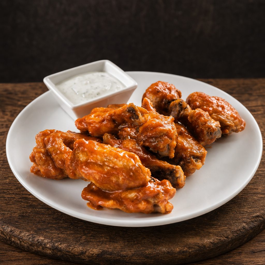 Buffalo Style Chicken Wings.