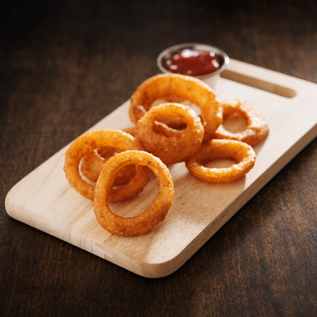 Beer Battered Onion Rings.