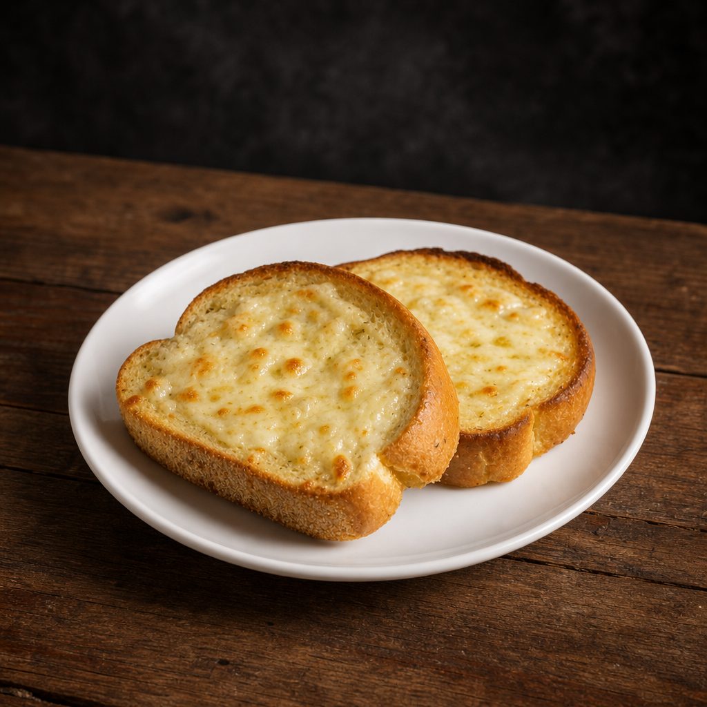 Garlic Bread with Melted Mozzarella.