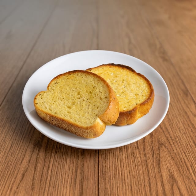 Garlic Bread with Melted Mozzarella.